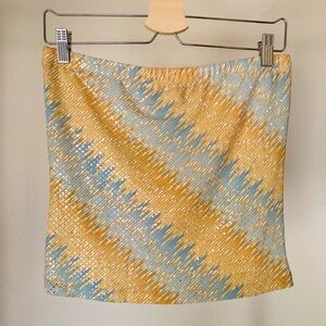 Missoni inspired Sequin tube top y2k